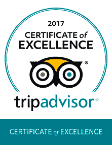 TripAdvisor Certificate of Excellence -- 2015 Hall of Fame